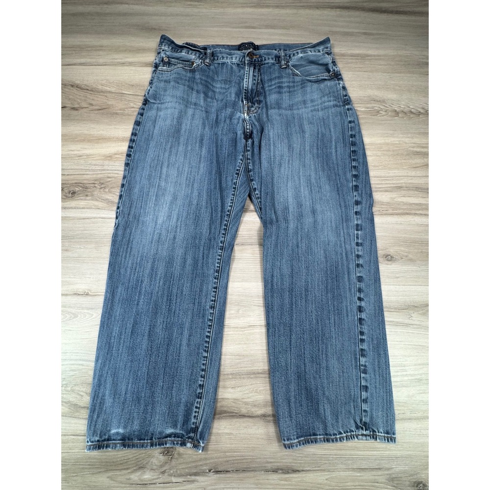 Lucky Brand 181 Relaxed Straight Mens Jeans Blue Medium Wash 40x30 Stretch Denim